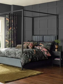Fringed Tiger Duvet Cover and Pillowcase Set