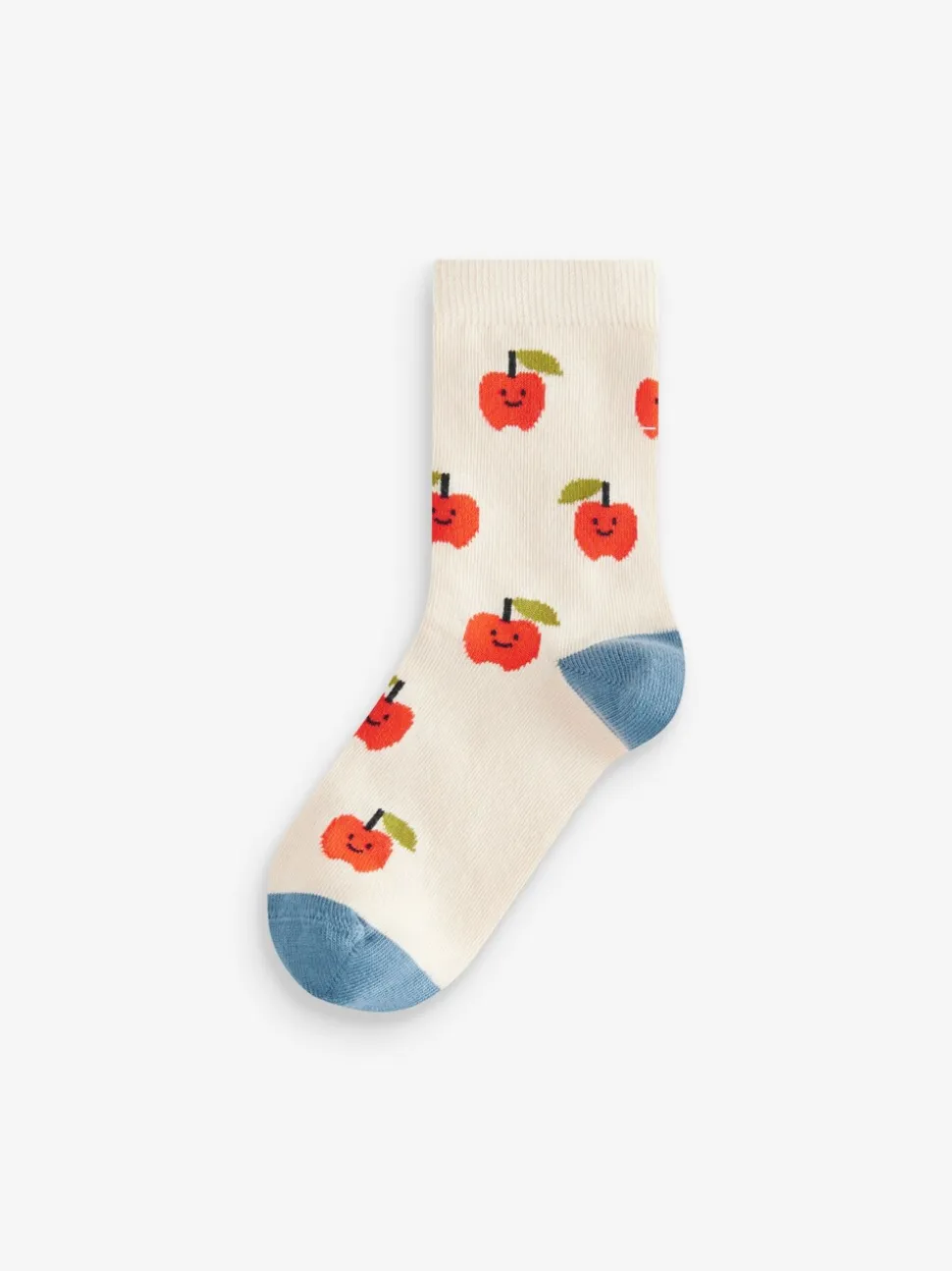 Fruit- en groentenprints - Verpakking van 5 paar Character sokken met hoog katoengehalte
