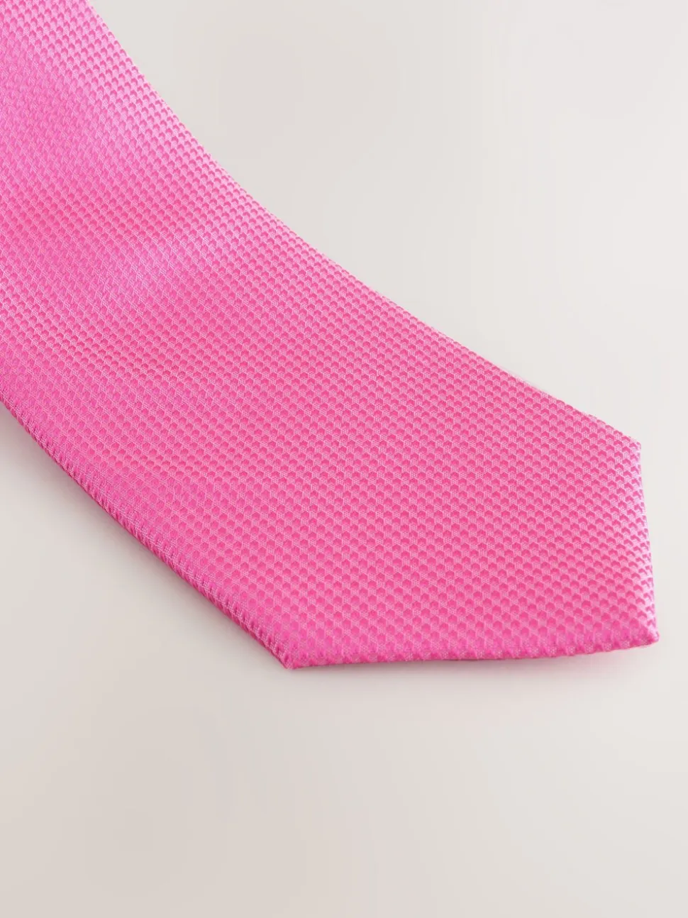 Fuchsia - Set met textuurrijke stropdas en pochet