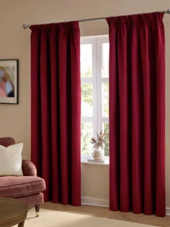 Furn The Ultimate Velvet 100 Blackout Thermal Pencil Pleat Curtains