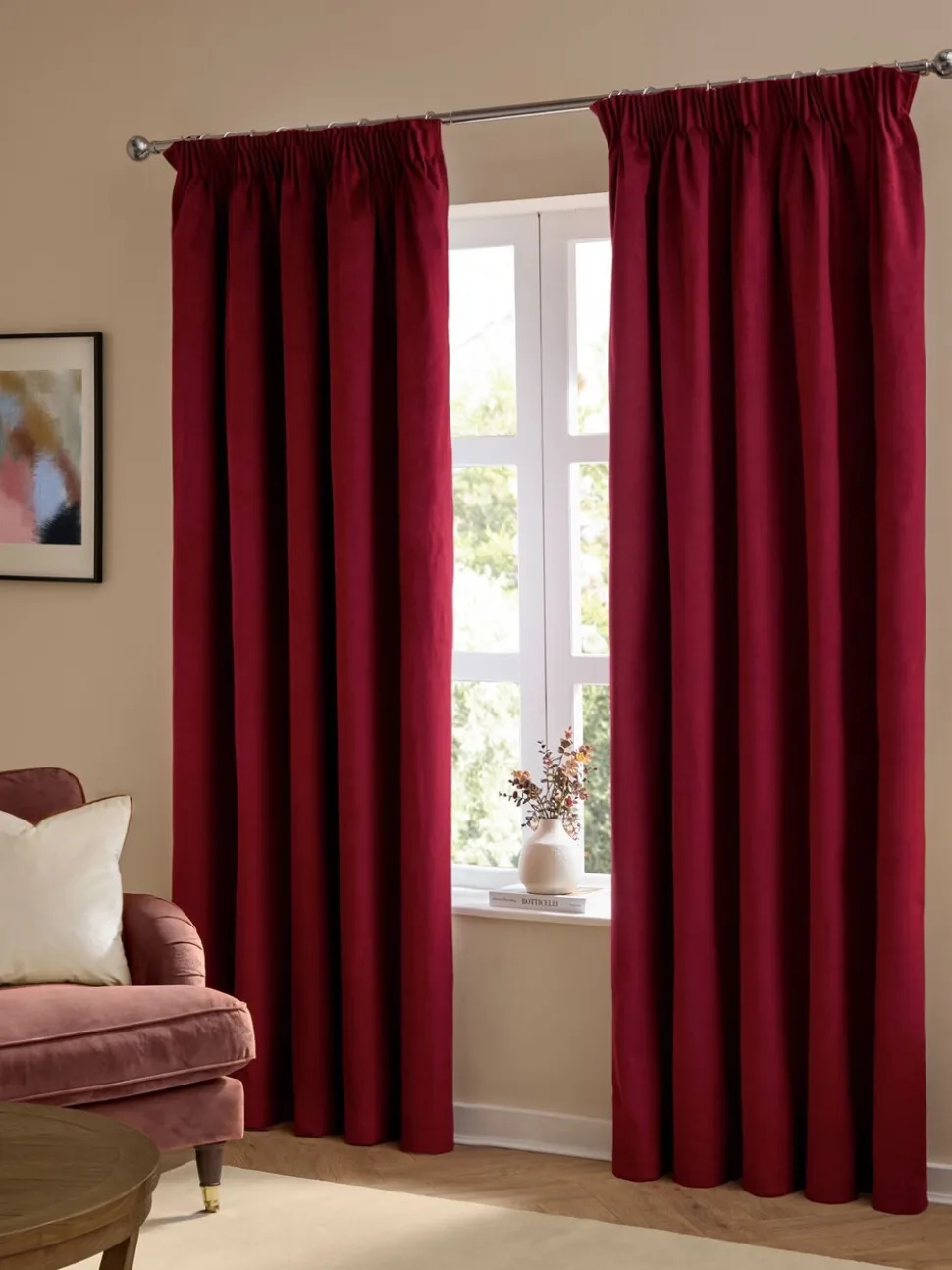 Furn The Ultimate Velvet 100 Blackout Thermal Pencil Pleat Curtains