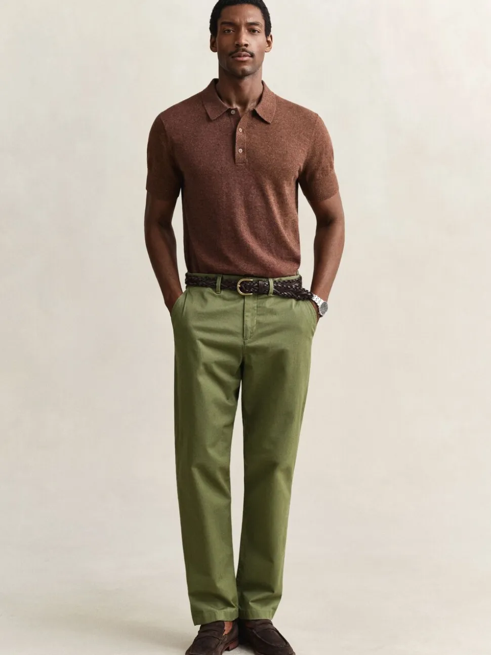 GANT Regular Fit Classic Stretch Chino Trousers