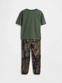 Gap camouflage pyjama met korte mouwen (6-13jr)