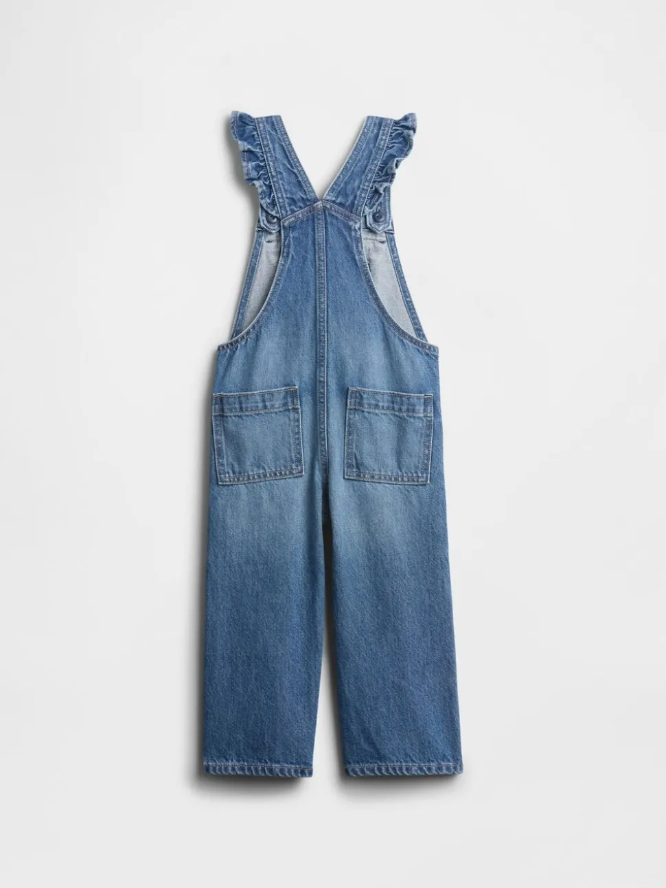 Gap denim bretelbroek met strik (6mnd -5jr)