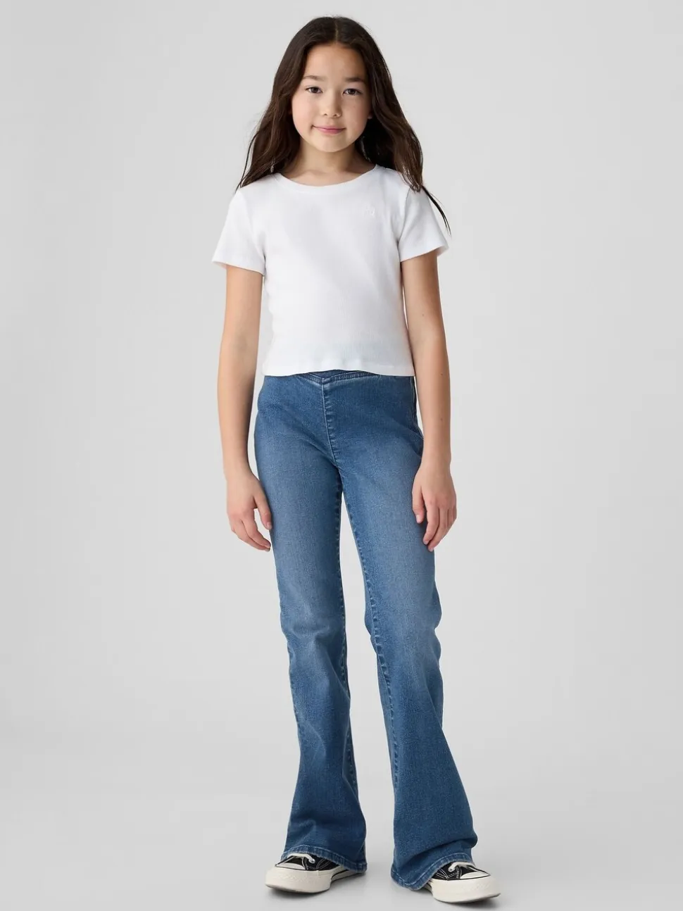 Gap High Waisted Crossover Flare Jeans (5-13yrs) (5-13yrs)