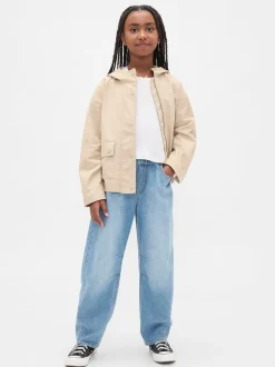 Gap High Waisted Easy Barrel Jeans (4-13yrs) (4-13yrs)
