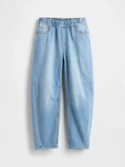 Gap High Waisted Easy Barrel Jeans (4-13yrs) (4-13yrs)