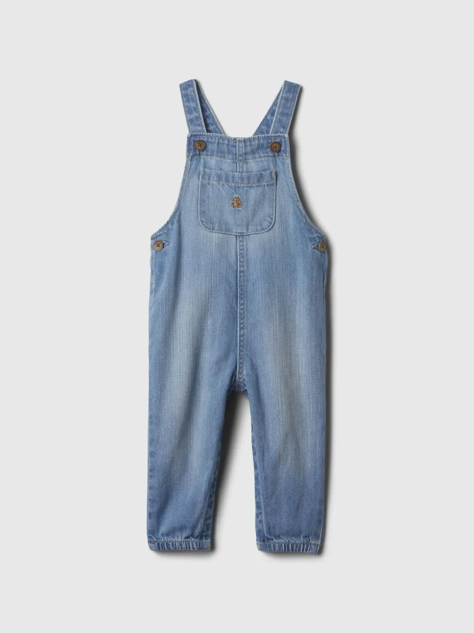 Gap katoenen denim tuinbroek (0-24mnd)
