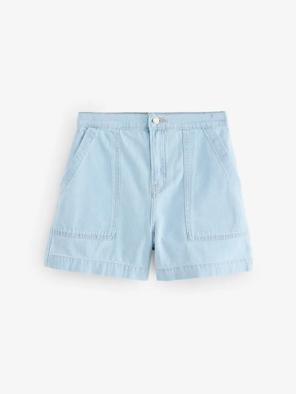 Gebleekt - Utility Lichtgewicht 100% katoenen denim shorts