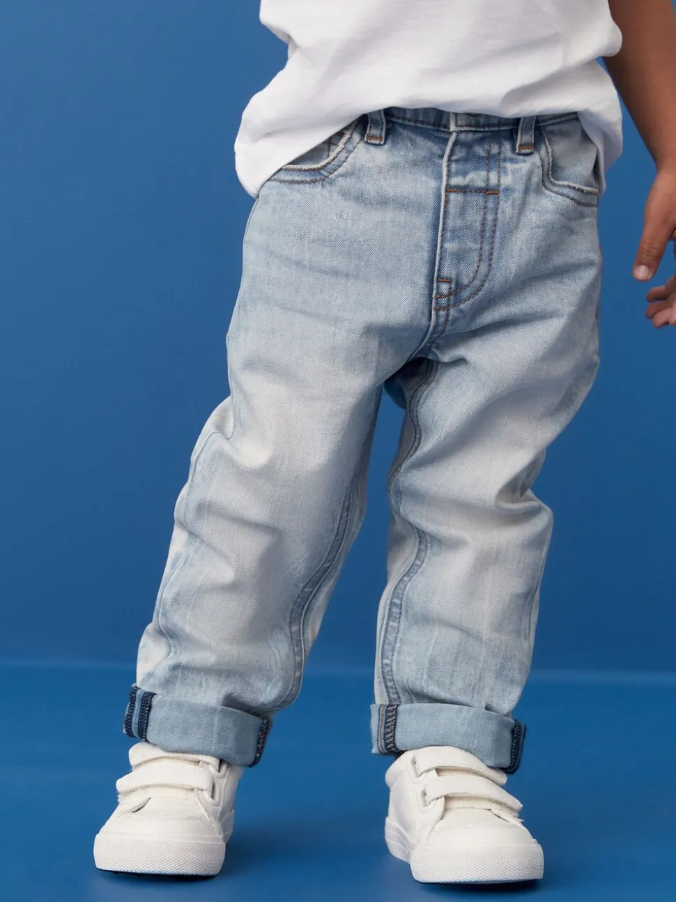 Gebleekte denim - Comfortabele jeans met stretch (3 mnd-7 jr)