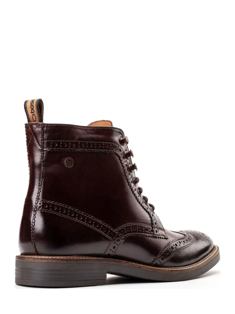 Gebrand bruin - Base London Bristol Brogue Boot