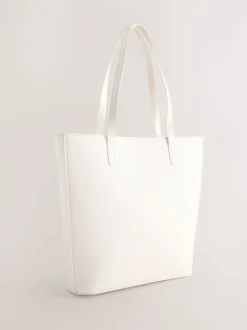 Gebroken wit - Baker by Ted Baker Embossed PU Tote Bag