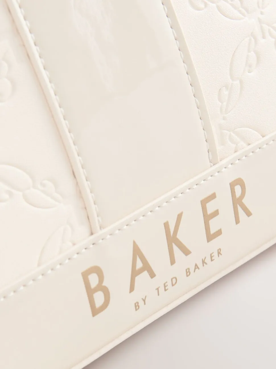 Gebroken wit - Baker by Ted Baker Embossed PU Tote Bag