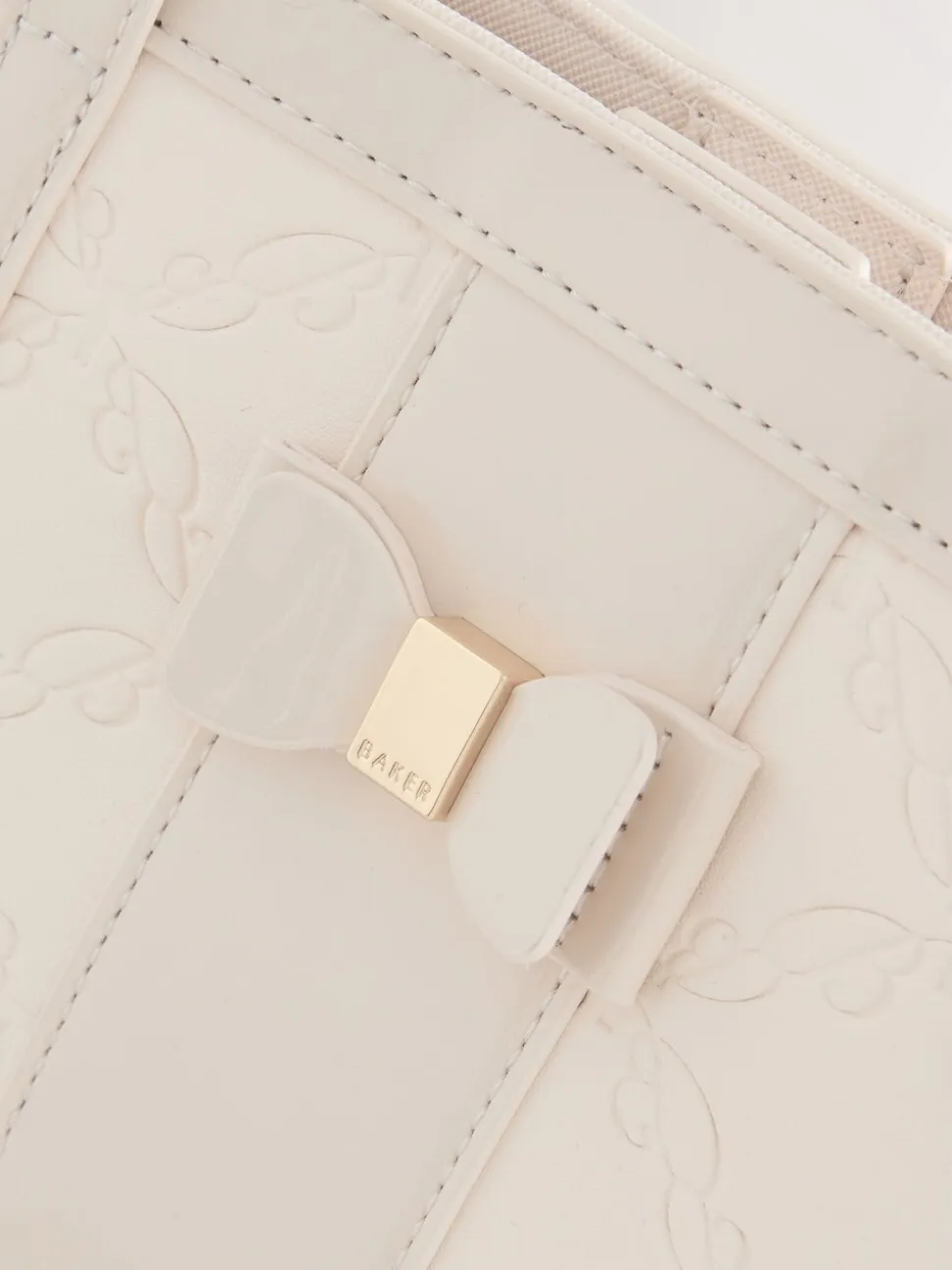 Gebroken wit - Baker by Ted Baker Embossed PU Tote Bag