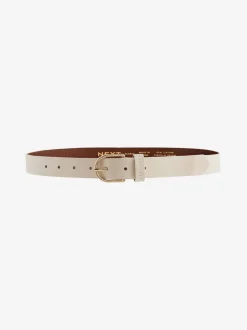 Gebroken wit - Standaard leren riem