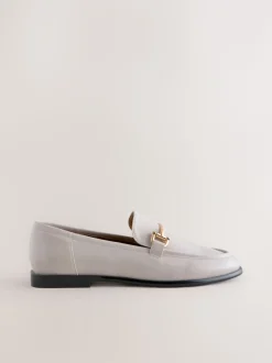 Gebroken wit - Trim Round Toe Loafers