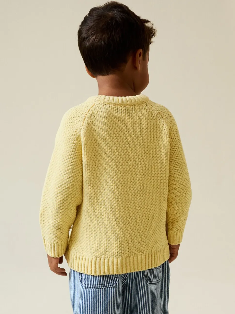Geel - Chenille Knitted Crew Neck Jumper (3mths-7yrs)