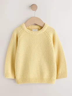 Geel - Chenille Knitted Crew Neck Jumper (3mths-7yrs)