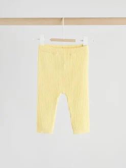 Geel - Gebreide babytrui en leggings set 2 -delig (0mnd -3jr)