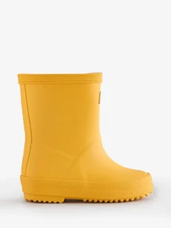 Geel - Hunter Kids First mat Laarzen