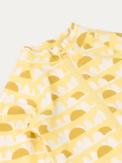 Geel - KIDLY BY MORI 3/4 Sleeve Sunsafe Suit