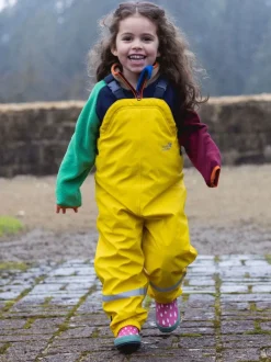 Geel - Muddy Puddles waterdichte geïsoleerde Puddleflex bretelbroek