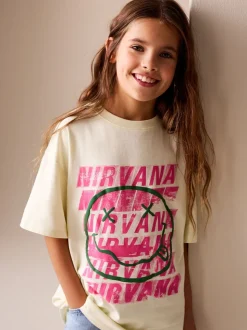Geel - Nirvana Oversized Graphic T-Shirt (3-16yrs)