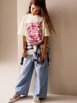Geel - Nirvana Oversized Graphic T-Shirt (3-16yrs)