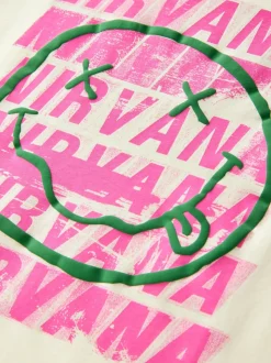 Geel - Nirvana Oversized Graphic T-Shirt (3-16yrs)
