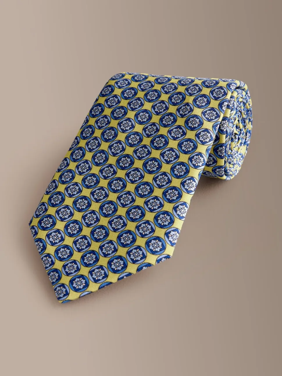Geel - Signature Silk Italian Geometric Tie