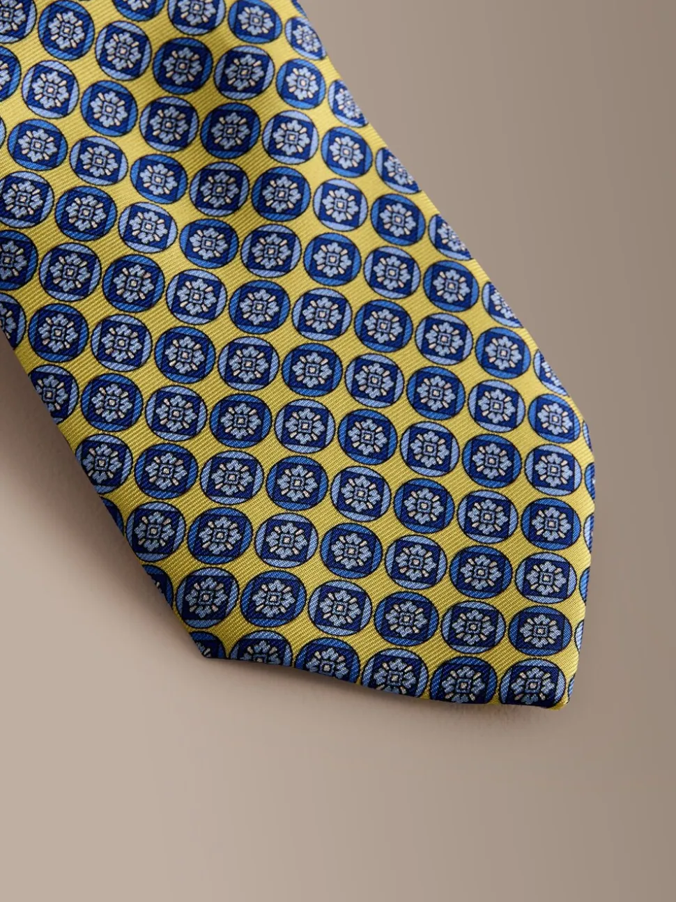 Geel - Signature Silk Italian Geometric Tie