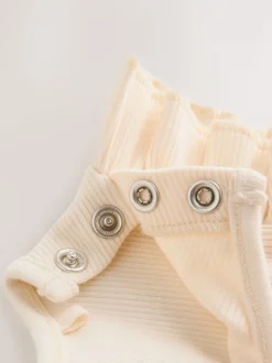 Geel ditsy - Babyjersey bretelbroeken en Bodysuits Set van 2 stuks (0maanden -3jaar)