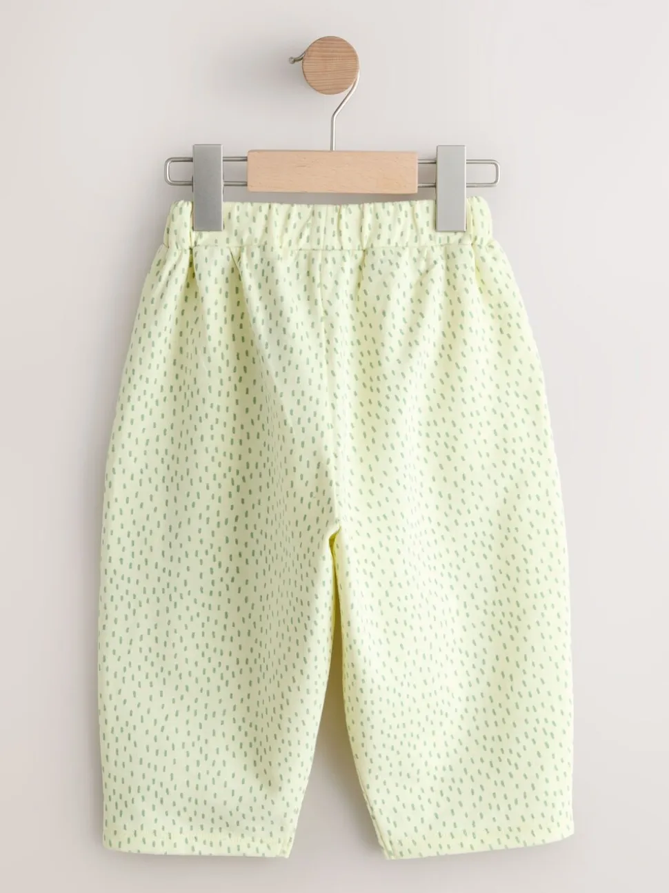 Geel met citroenenprint - Embellished Barrel Trousers (3mths-7yrs)