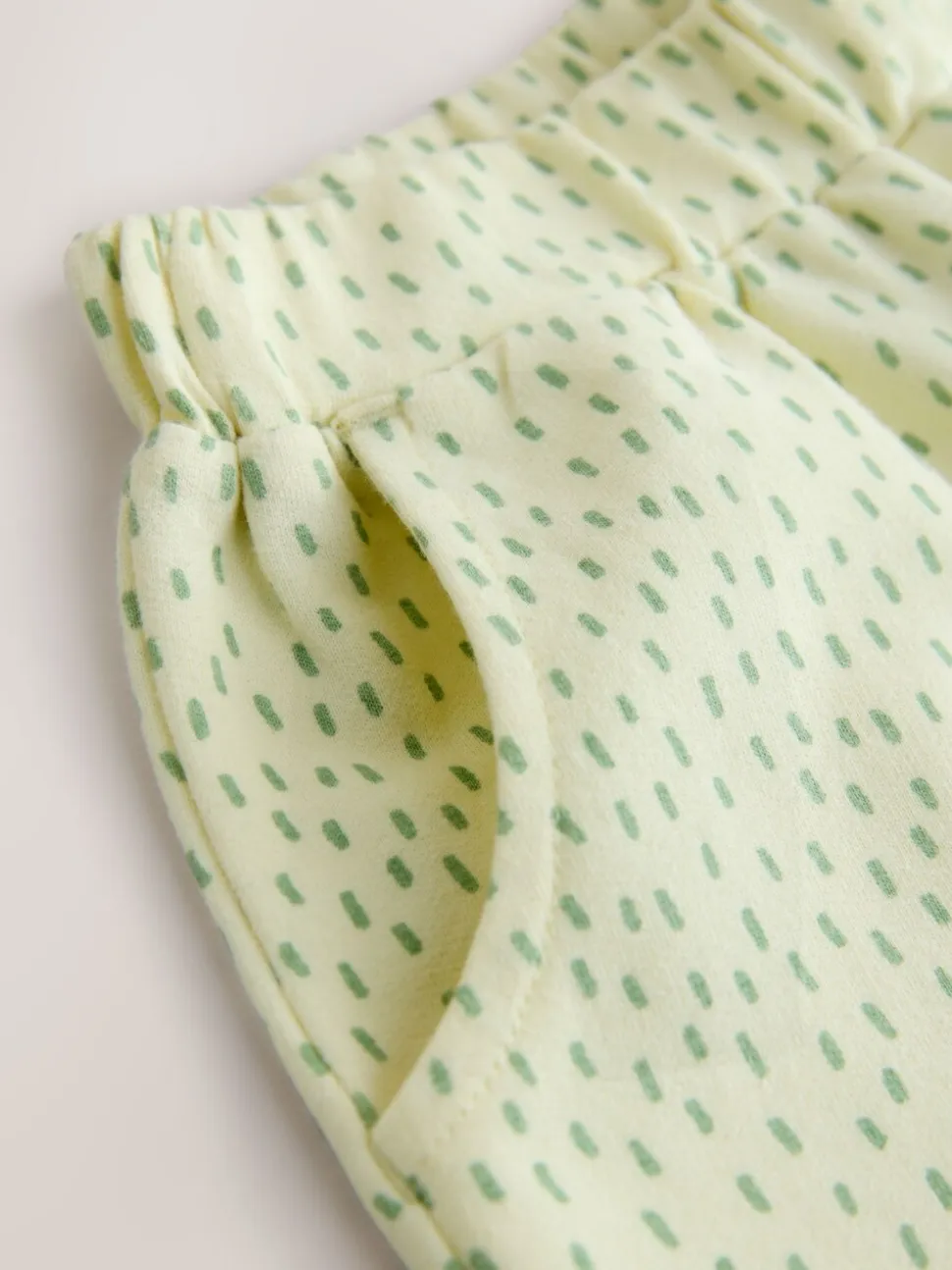 Geel met citroenenprint - Embellished Barrel Trousers (3mths-7yrs)