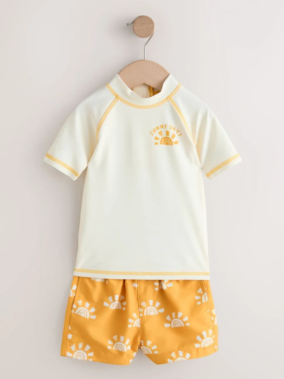 Geel/oranje - Sunsafe Rash Vest and Swim Shorts Set (3mths-7yrs)