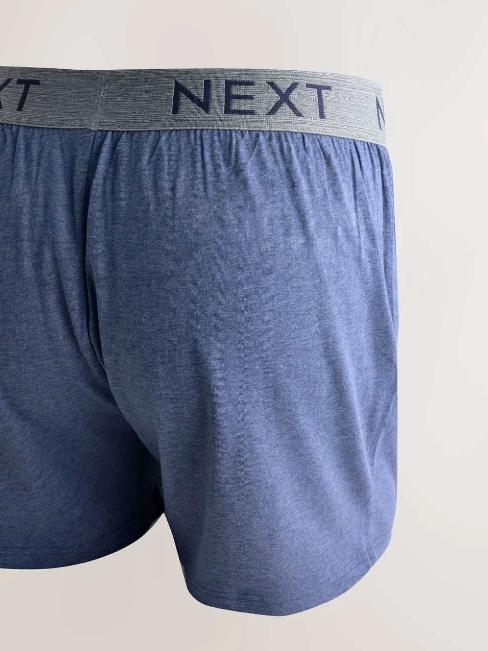 Gemêleerd blauw/grijs - Boxershorts met wijde pasvorm