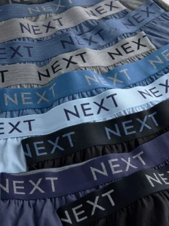 Gemêleerd blauw/grijs - Boxershorts met wijde pasvorm