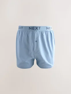 Gemêleerd blauw/grijs - Boxershorts met wijde pasvorm