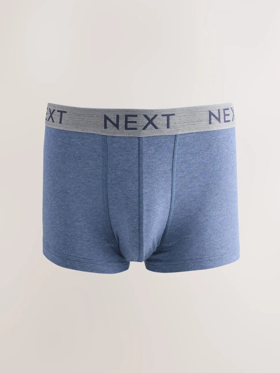 Gemêleerd blauw/grijs - Hipster boxers van katoenrijke mix