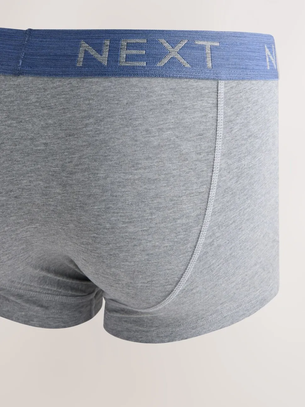 Gemêleerd blauw/grijs - Hipster boxers van katoenrijke mix