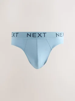 Gemêleerd blauw/grijs - Verpakking van 10 - Katoenrijke slips