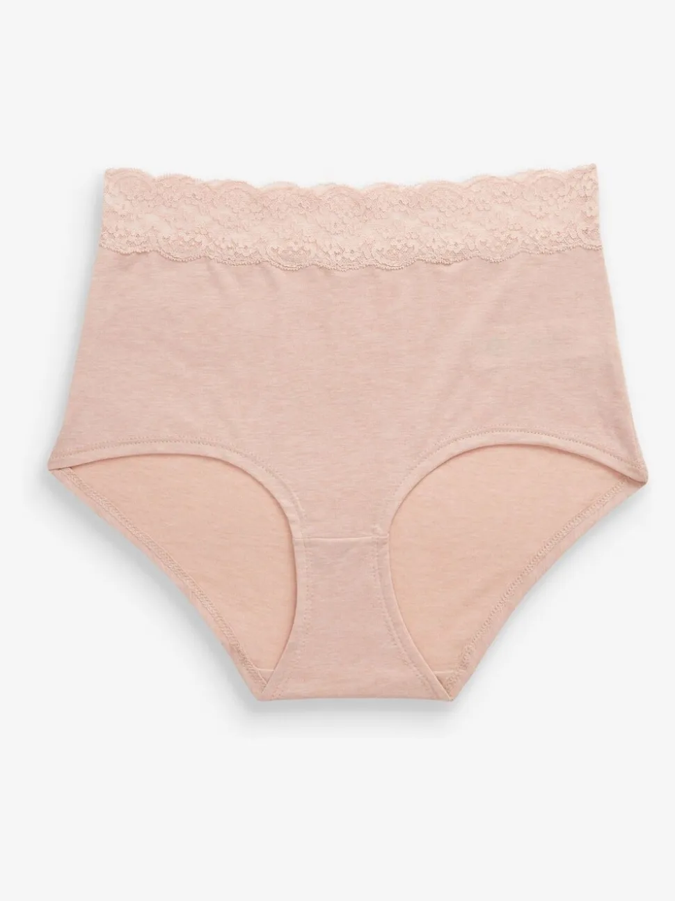 Gemêleerd grijs/roze/roodpaars - Katoenen kanten slipjes 4 stuks