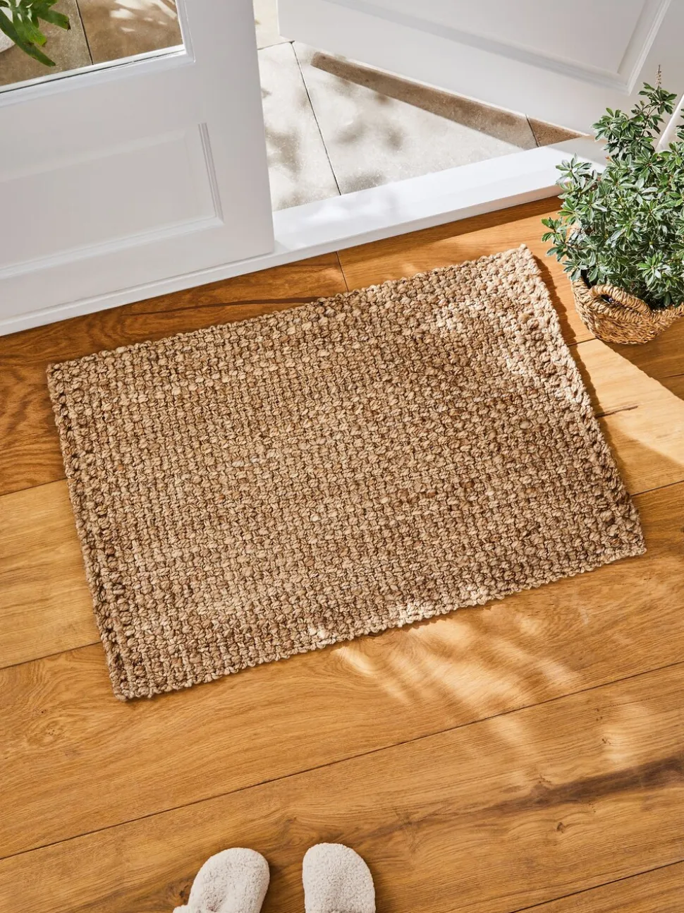 Geweven jute deurmat