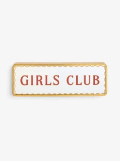 Girls Club Mirrored Sign Ornament
