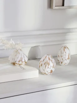 Glazen Confetti vaas met bloemen