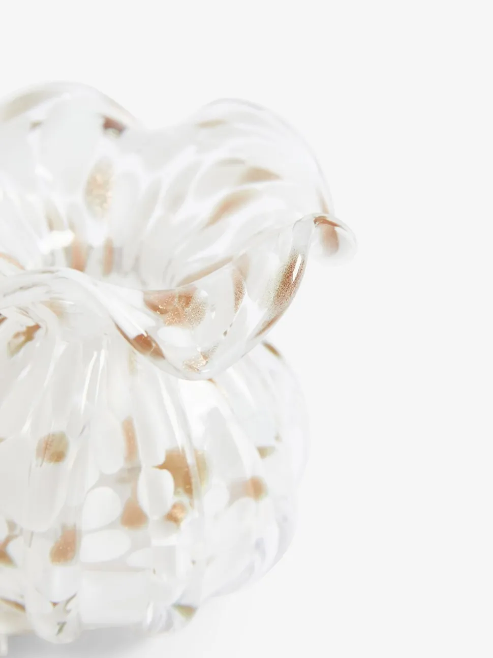 Glazen Confetti vaas met bloemen