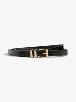 Gold, Leopard & Black - Lipsy Skinny Belts 3 Pack