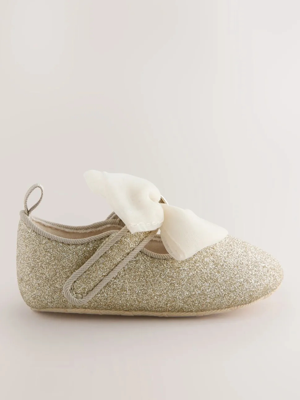 Goud - Baker by Ted Baker babyslofjes met strik voor meisjes
