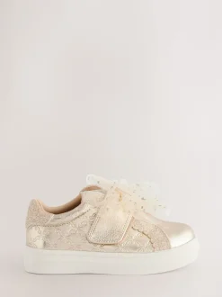 Goud - Baker by Ted Baker - Organza Corsage sneakers voor meisjes
