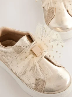 Goud - Baker by Ted Baker - Organza Corsage sneakers voor meisjes